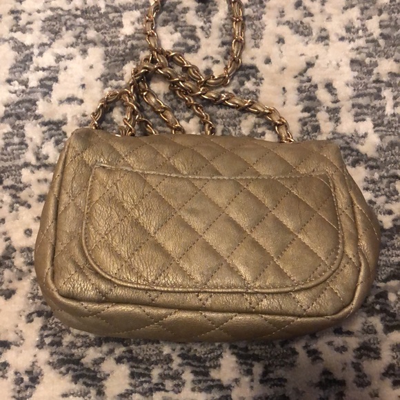 Crossbody/Shoulder Purse,Olive w/Gold Chain Strap - Picture 2 of 6